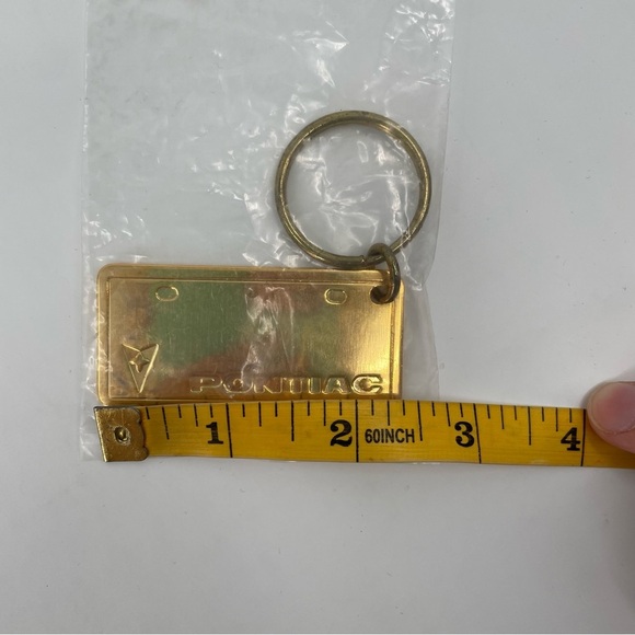 Vintage Brass Pontiac Keychain - Picture 4 of 5